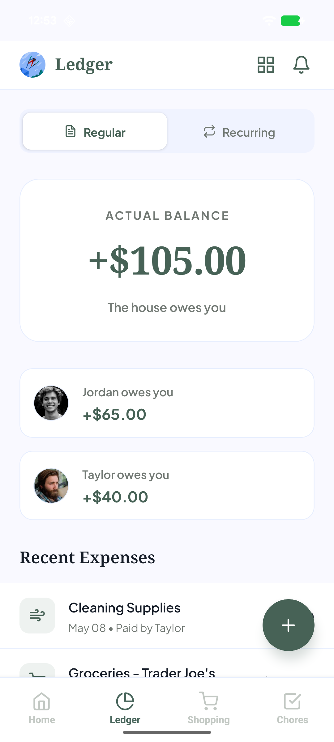 Ledger & Expenses