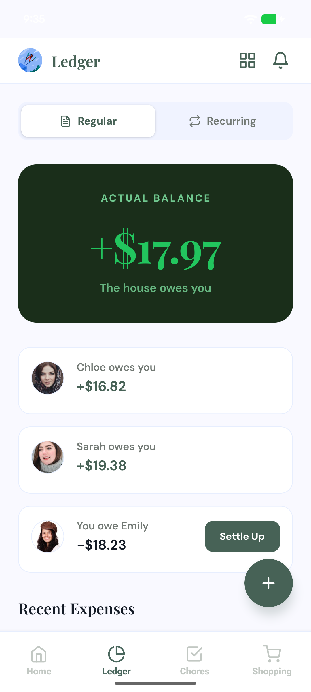 Ledger & Expenses