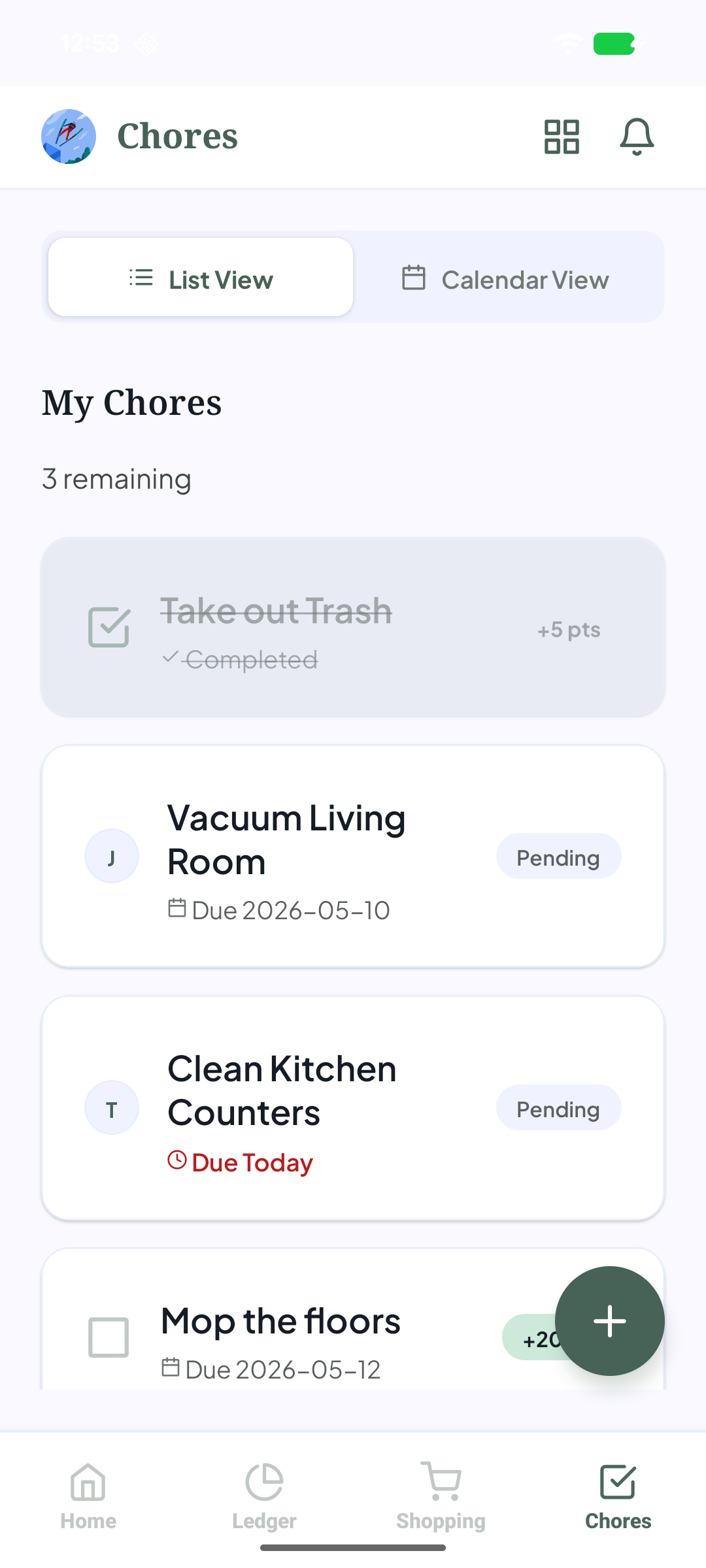 Chores List